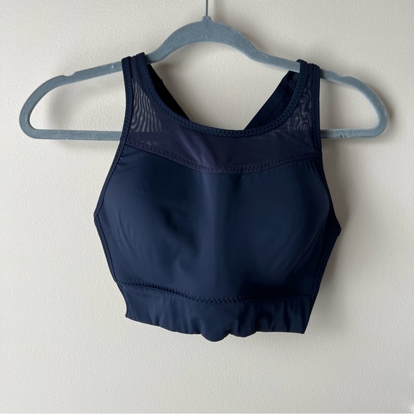 Athleta GiGi High Impact Bra Navy XS - Picture 2 of 7